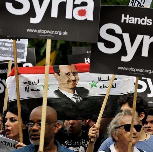 In the UK, it's clear that the support is for the regime.